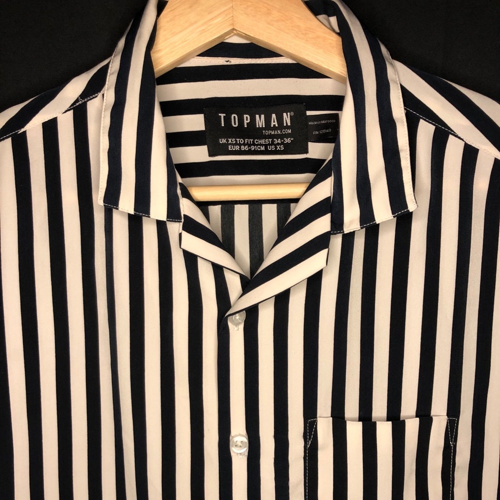 COPY - TOPMAN STRIPED BUTTON DOWN SHIRT